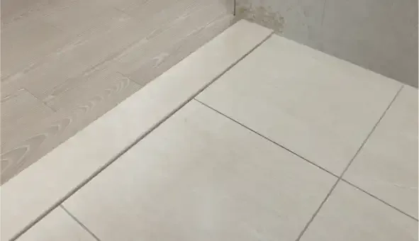タイル貼りの玄関床
